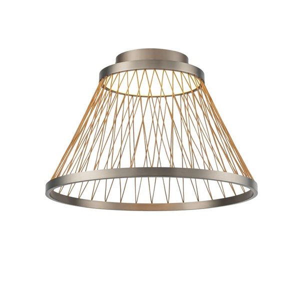 Candeeiro de teto com base LED SPIDER 43W Ø50cm, treliça de arame 3000K 5700Lm Cinzento