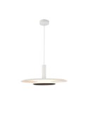Lámpara Colgante LED TINA con Doble Pantalla Blanca y Negra, 24W 3000K 2900Lm