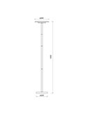 Lámpara Pie de Salón LED TINA con doble pantalla 12W 3000K 1600Lm