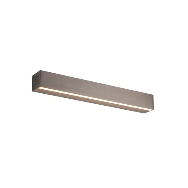 Arandela LED ELEGANCE 17W 3000K 1800Lm, cinza 40,6cm de comprimento