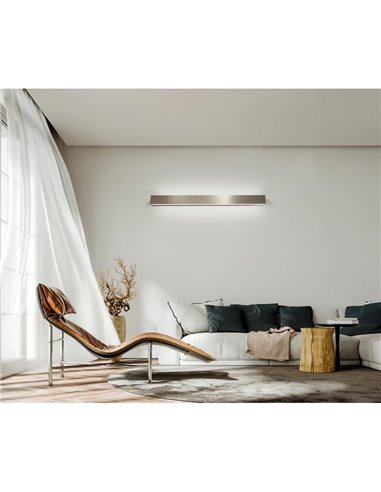 Arandela LED ELEGANCE 17W 3000K 1800Lm, cinza 40,6cm de comprimento
