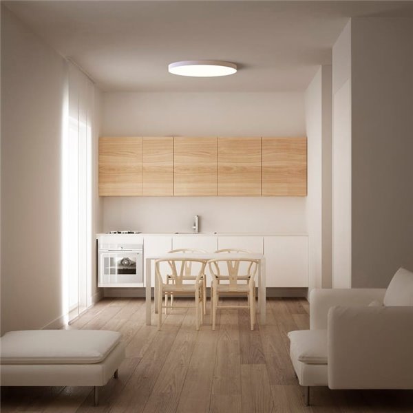 Plafón de techo LED con base ultra fina TURIN Ø30cm, blanco 23W CCT: 3000K-4000K-5000K, 2200Lm