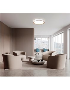 Plafonnier LED dimmable VERONA 40W, 2700K-5000K, Blanc/Or, 5400Lm, Ø40cm 2