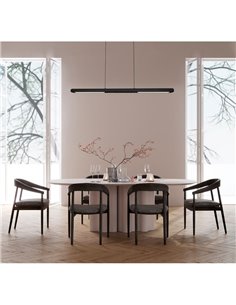 Lámpara Colgante LED LINEAL negro con sensor de mano 10-60mm On-Off e Intensidad de Luz 2