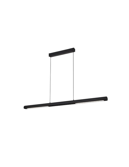 Lampe à suspension LED LINÉAIRE noire avec capteur manuel marche-arrêt 10-60 mm et intensité lumineuse