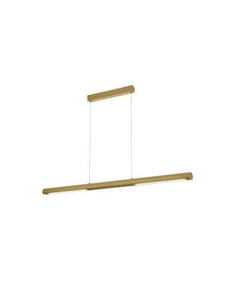 Lámpara Colgante LED LINEAL oro con sensor de mano 10-60mm On-Off e Intensidad de Luz