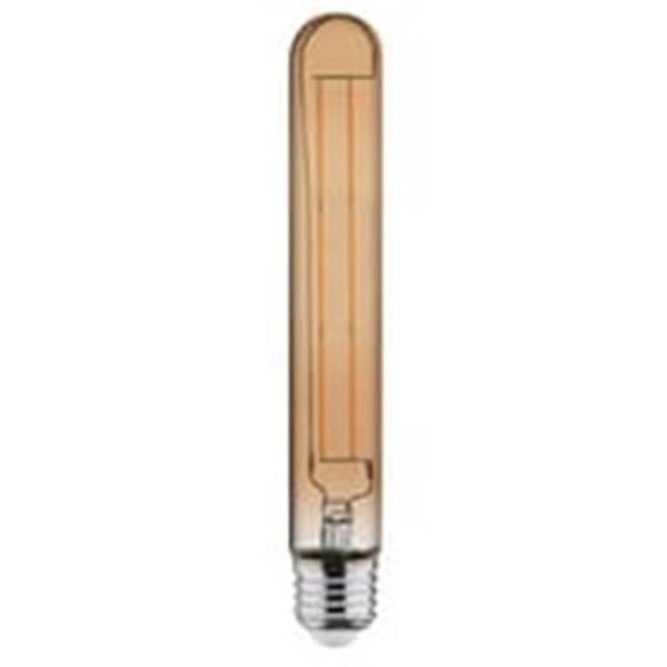 Lâmpada LED Vidro Âmbar T30 E27, Potência 6W, 2400K 575Lm - 185x30mm