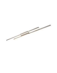 Plafonnier LED ODIO 2 Barres 22W 3200Lm 3000K IP20 Nickel | LéonLeds 2