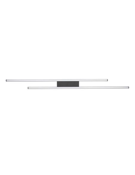Plafón LED ODIO Barras 22W 3200Lm 3000K IP20 Negro | LeonLeds