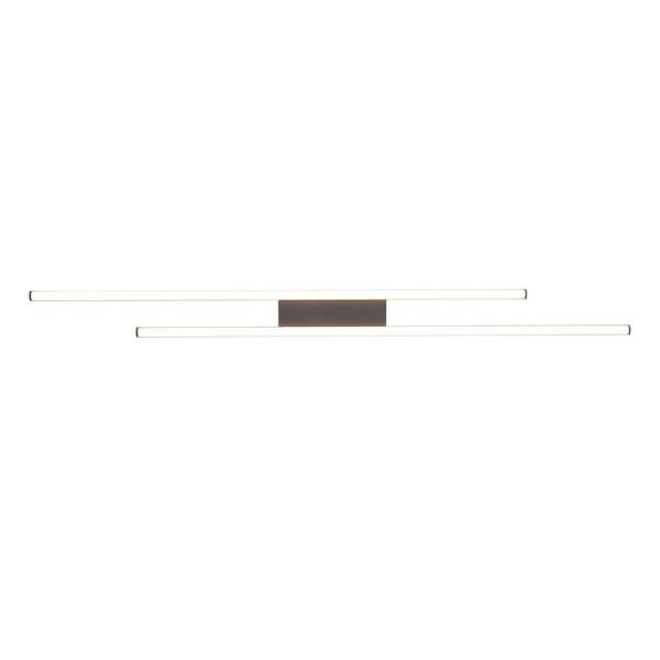 Plafón LED ODIO Barras 22W 3200Lm 3000K IP20 Negro | LeonLeds
