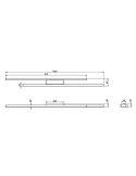 Plafonnier LED ODIO Bars 22W 3200Lm 3000K IP20 Gris | LéonLeds