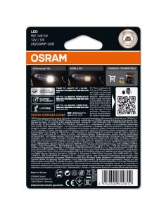 Bombillas LED Osram T10 6000K 12V 1W (2Uds) LEDriving SL 2825DWP-2BL | Leonleds 2
