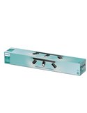 Regleta de 3 Focos de techo/pared para baños IDRIS 3xGU10 (No incl) Negro, ClickFix