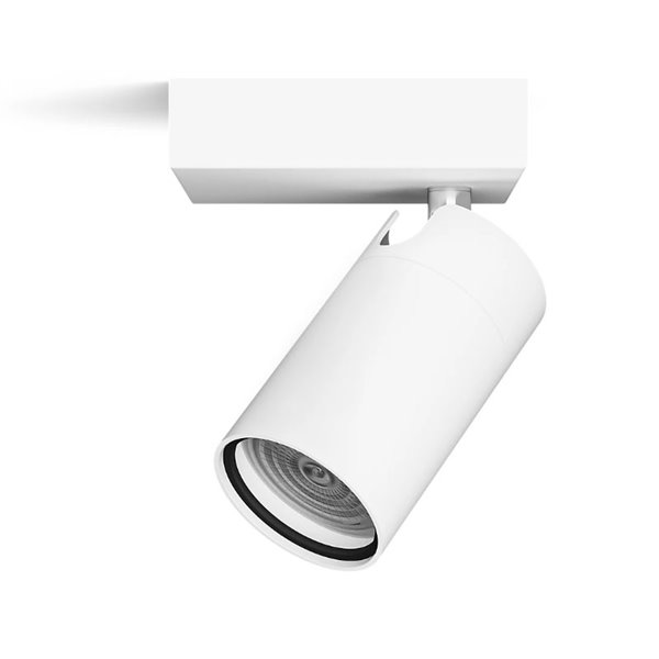 Foco de baño para techo/pared IDRIS individual, GU10 (No Incl.) Blanco, ClickFix