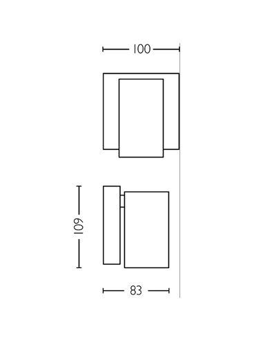 Foco de baño para techo/pared IDRIS individual, GU10 (No Incl.) Dorado y Negro, ClickFix