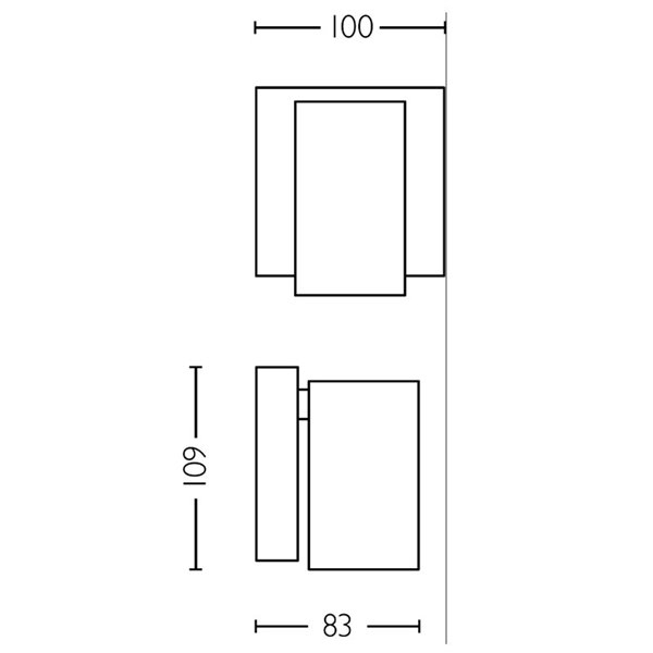 Foco de baño para techo/pared IDRIS individual, GU10 (No Incl.) Dorado y Negro, ClickFix