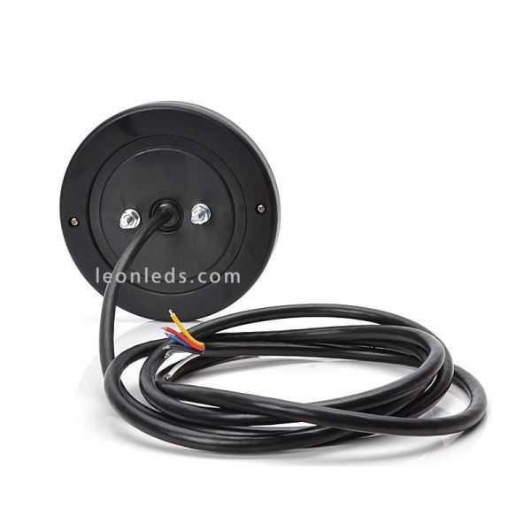 Branco Round Led Lights Kit Wasfor caminhão e reboque | leonleds