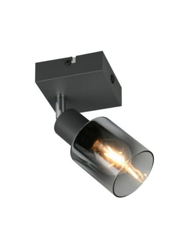Aplique de Pared Interior CADIZ Tulipa Ahumada 1xE14 IP20 | LeonLeds