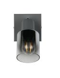 Aplique de parede para interior CADIZ Fumado Tulipa 1xE14 IP20 | LeonLeds