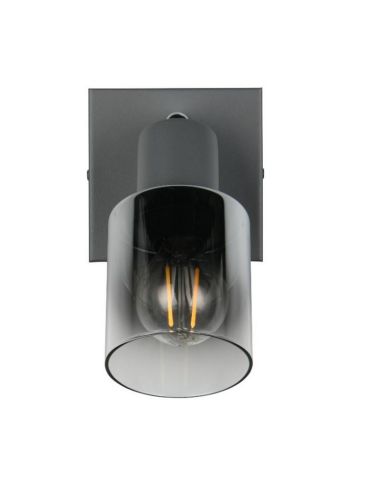 Aplique de Pared Interior CADIZ Tulipa Ahumada 1xE14 IP20 | LeonLeds