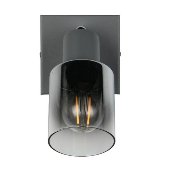 Aplique de parede para interior CADIZ Fumado Tulipa 1xE14 IP20 | LeonLeds