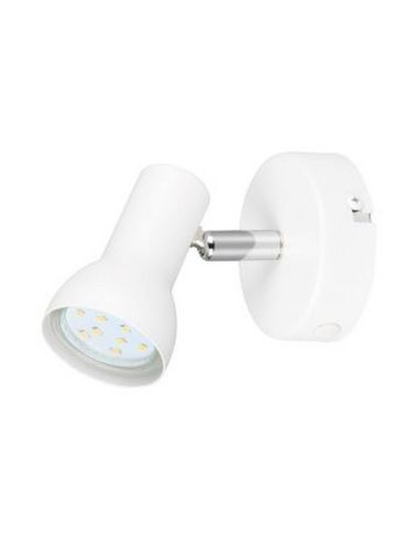 Aplique de Pared o Techo Estilo Foco CANTAR Blanco | LeonLeds