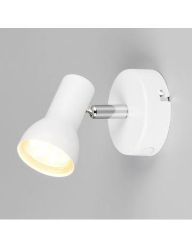 Aplique de Pared o Techo Estilo Foco CANTAR Blanco | LeonLeds