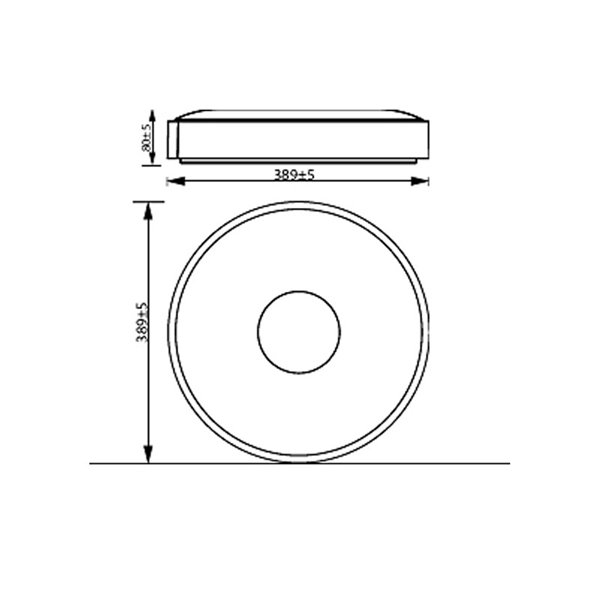 Plafón de techo LED redondo 24W blanco Ø38,9cm, COINER SCENESWITCH  2700K-2700Lm/4000K-2800Lm