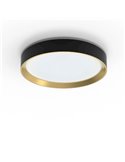 Plafón LED redondo 24W negro Ø38,4cm, HANNO SCENESWITCH  2700K-2700Lm/4000K-2800Lm