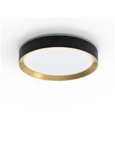 Plafón LED redondo 24W negro Ø38,4cm, HANNO SCENESWITCH  2700K-2700Lm/4000K-2800Lm