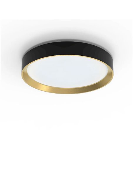 Plafón LED redondo 24W negro Ø38,4cm, HANNO SCENESWITCH  2700K-2700Lm/4000K-2800Lm