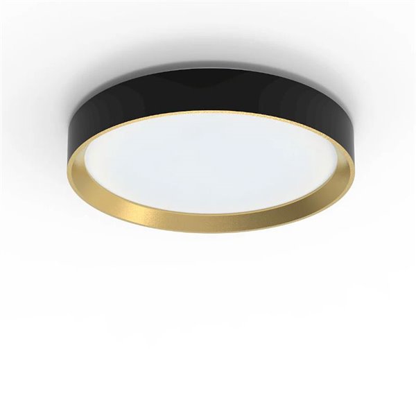 Plafón LED redondo 24W negro Ø38,4cm, HANNO SCENESWITCH  2700K-2700Lm/4000K-2800Lm