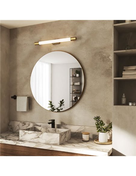 Applique LED Golden ROVER pour miroir de salle de bain, 2700K 44,2cm/60,2cm de long - ClickFix - Étanche