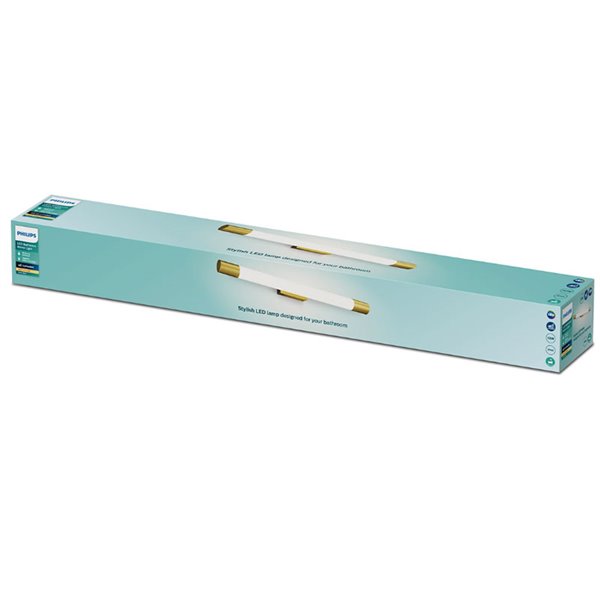Applique LED Golden ROVER pour miroir de salle de bain, 2700K 44,2cm/60,2cm de long - ClickFix - Étanche