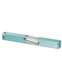 Aplique LED mural ROVER cuadrado para espejos de baño, dorado 2700K 44,4cm/62,8cm de largo - ClickFix - Estanco al agua