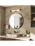 Applique murale LED ROVER noire pour miroir de salle de bain, 2700K 44,2cm/60,2cm de long - ClickFix - Etanche