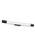 Arandela LED ROVER preta para espelhos de banheiro, 2700K 44,2cm/60,2cm de comprimento - ClickFix - À prova d'água
