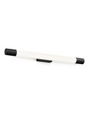Aplique LED mural ROVER negro para espejos de baño, 2700K 44,2cm/60,2cm de largo - ClickFix - Estanco al agua