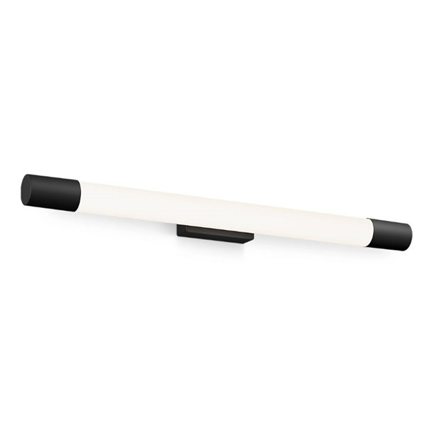 Arandela LED ROVER preta para espelhos de banheiro, 2700K 44,2cm/60,2cm de comprimento - ClickFix - À prova d'água
