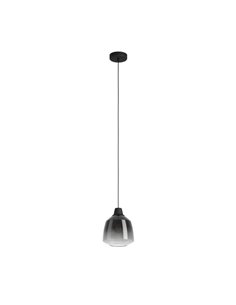 Lámpara Colgante SEDBERGH con pantalla de cristal degradado negro-gris-transparente E27