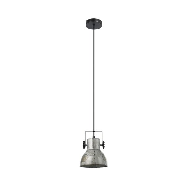 Lámpara Colgante BARNSTAPLE, Estilo Industrial en Zinc Galvanizado, E27