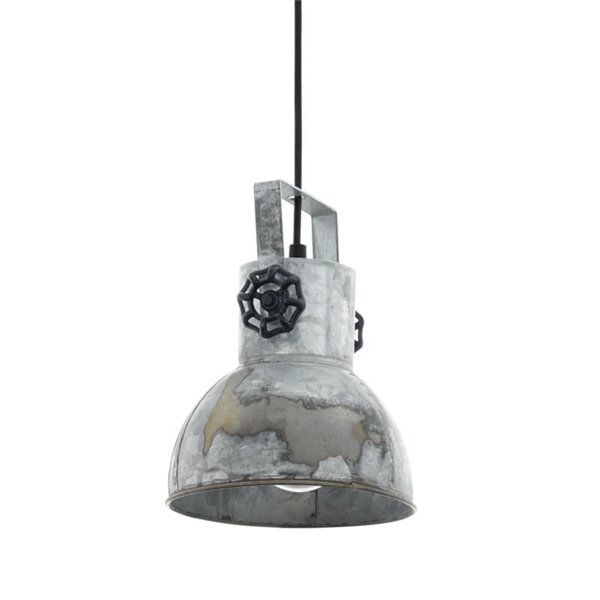 Lámpara Colgante BARNSTAPLE, Estilo Industrial en Zinc Galvanizado, E27