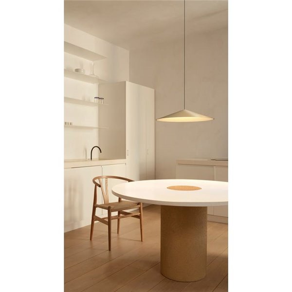 Lampe à suspension encastrée avec abat-jour conique DUNE 35, 3 mètres, DALI/Phase Trim, 2700K/3000K