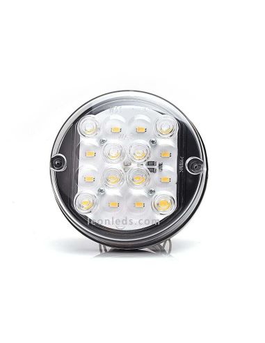 Feu de recul LED Rond Transparent 24V de Was | leonleds