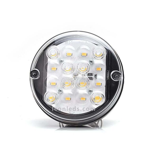 Piloto Marcha Atrás LED Redondo Transparente 24V de Was | LeonLeds