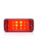 Tercera Luz de Freno Roja Led Rectangular 12V/24V homologada | LeonLeds