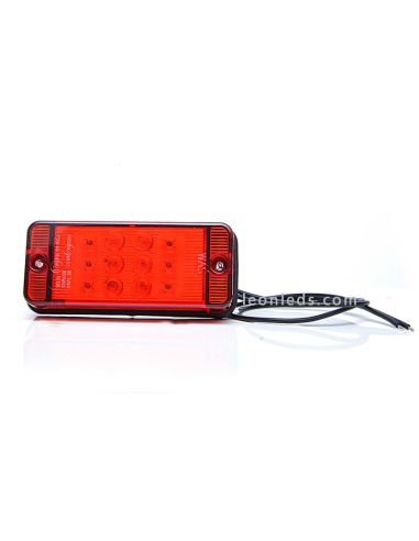 Tercera Luz de Freno Roja Led Rectangular 12V/24V homologada | LeonLeds