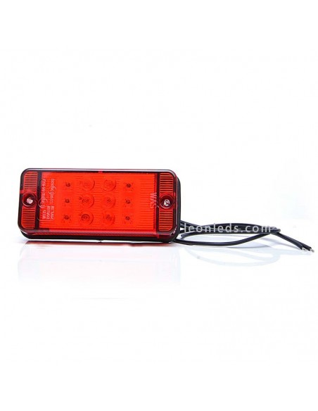 Troisième Feu Stop Led Rouge Rectangulaire Homologué 12V/24V | leonleds