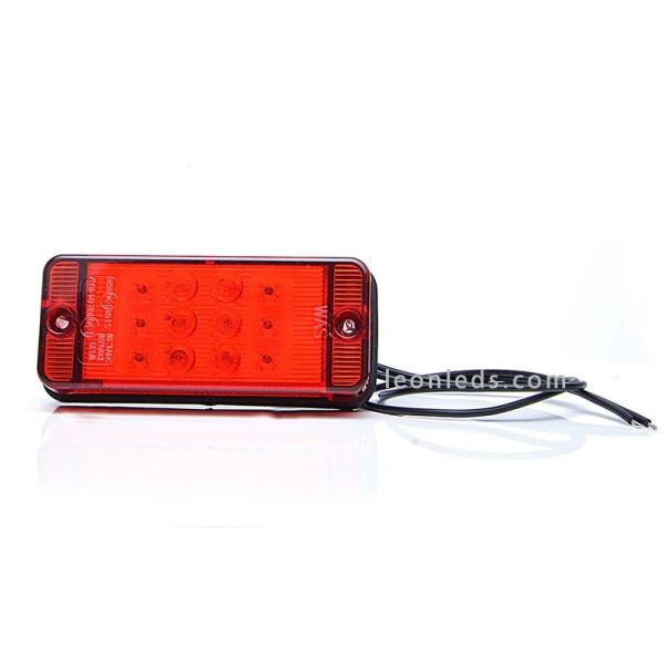 Tercera Luz de Freno Roja Led Rectangular 12V/24V homologada | LeonLeds