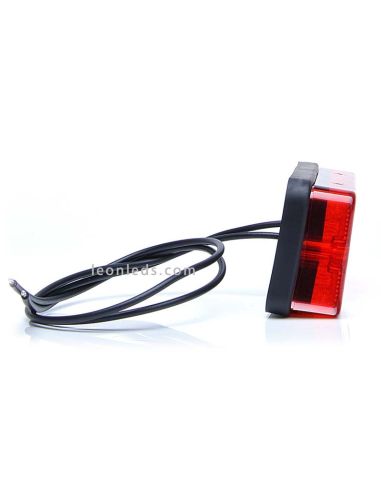 Terceira Luz de Freio Red Led Retangular 12V/24V homologada | leonleds